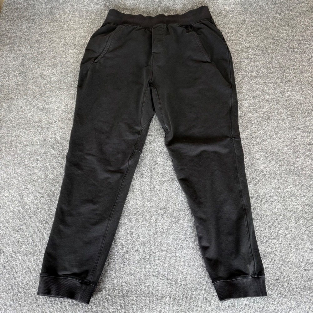 Lululemon Cross Cut Jogger Sweatpants Mens Large 30x28 Black Athletic Gym Casual
